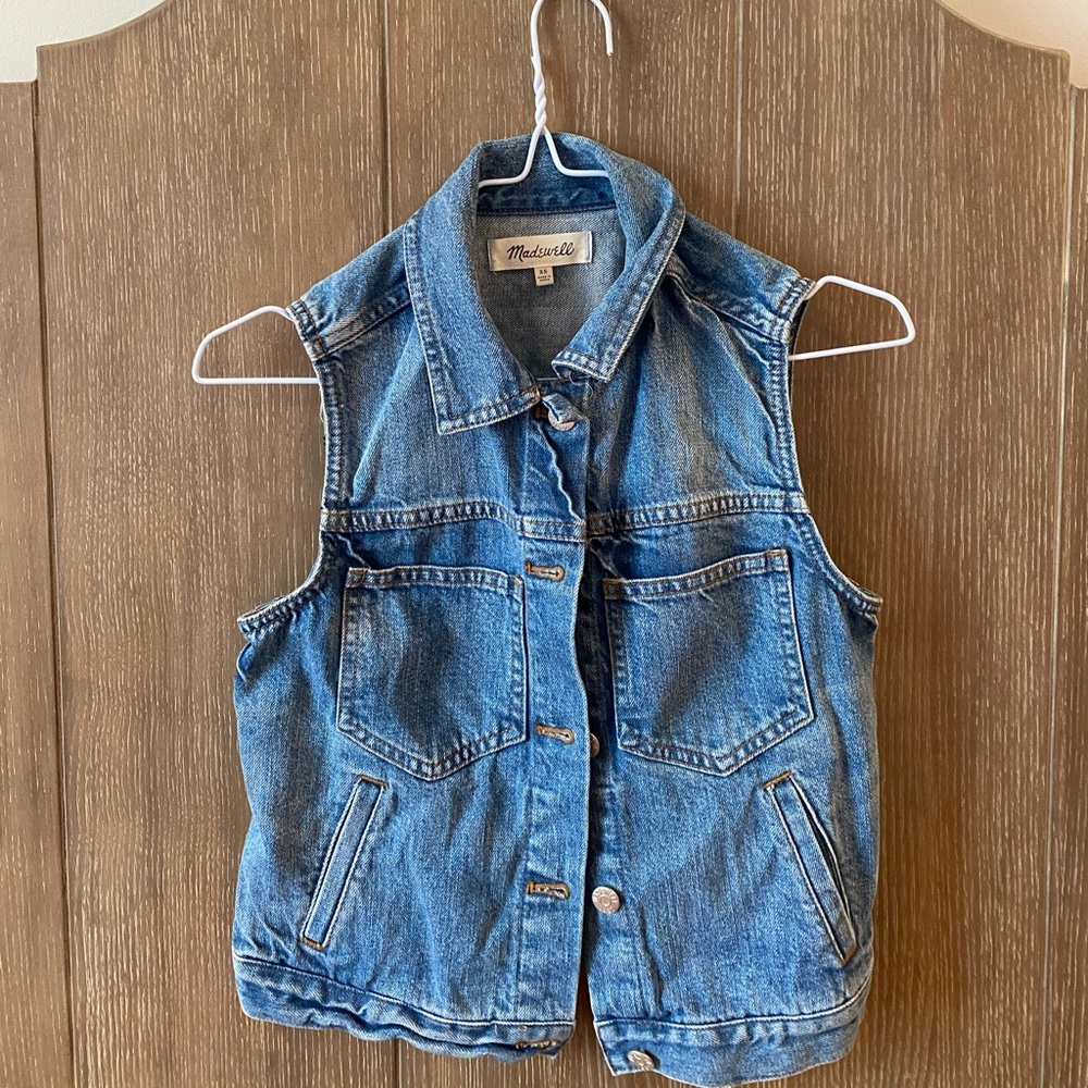 Madewell denim vest